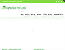 Tablet Screenshot of massolarsystems.com